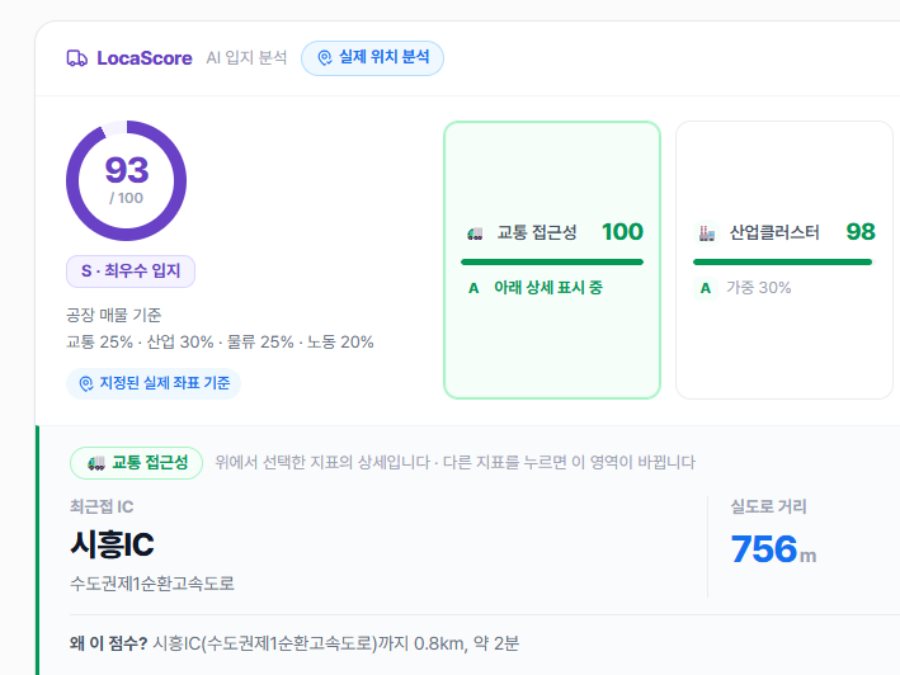 AI 점수 · 리포트
