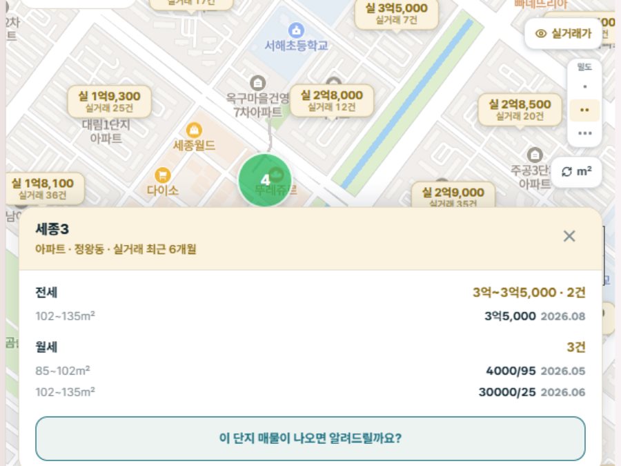 지도 · 실거래가